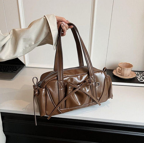 Women High Fashion Trendy BowKnot Hobo Shoulder Bag